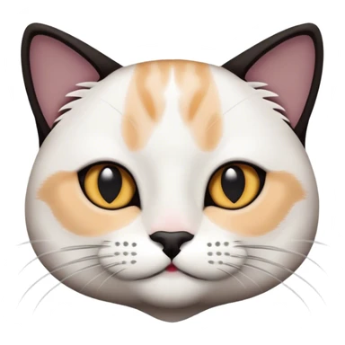 Cat black and white  sticker