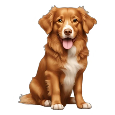 Nova Scotia duck tolling Retriever needs to poop sticker