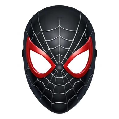 black spiderman mask sticker