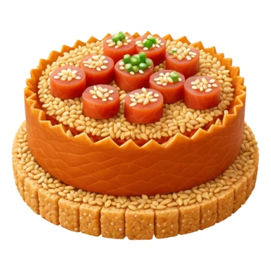 Spicy tuna on crispy rice sticker