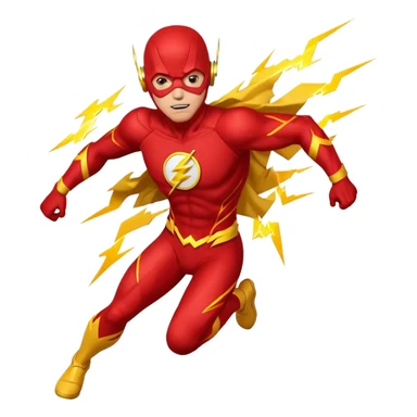 The Flash superhero running sticker