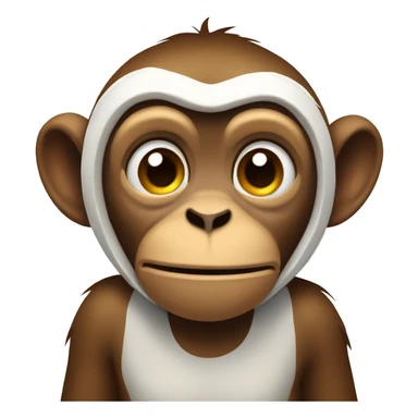 Monkey with bellyache sticker