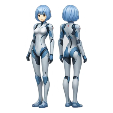 rei ayanami，full body，front view sticker