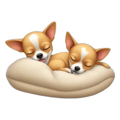 Two chihuahuas sleeping sticker