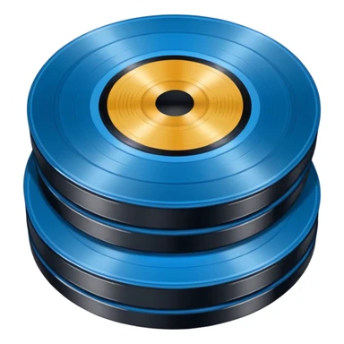 Stacked Vinyl Records blue sticker