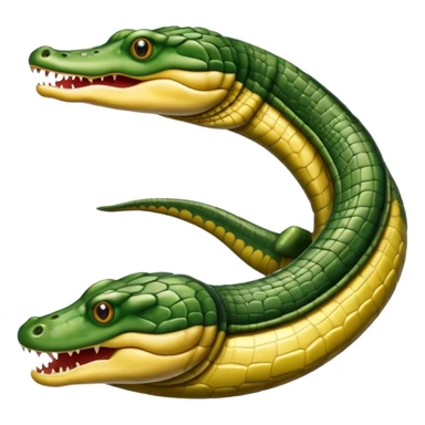 snake-eel-crocodile-fusion-hybrid sticker