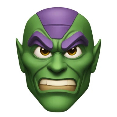 green goblin mask from spider-man  sticker