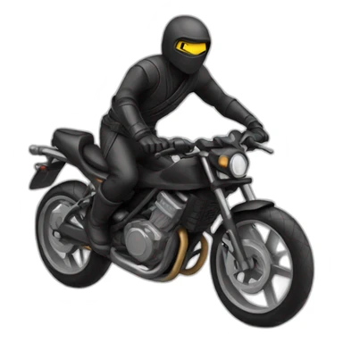 Ninja ride bike sticker