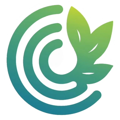 Minimalist circular logo with a barcode transitioning into a globe, representing ethical consumerism and sustainable supply chain. Green and blue gradient colors, modern and professional design. sticker