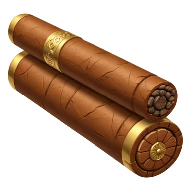 cigar with bloc in ios style horizontaly sticker