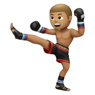 Muay Thai guy sticker