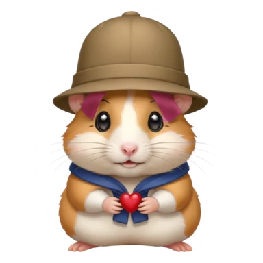 hamster  girl  sticker