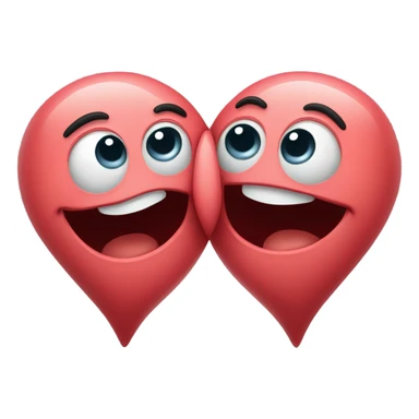 Kissing heart eyes sticker