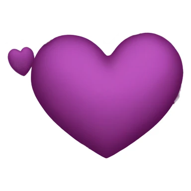 plain dark magenta heart  sticker