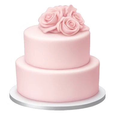 light pink wedding cake sticker