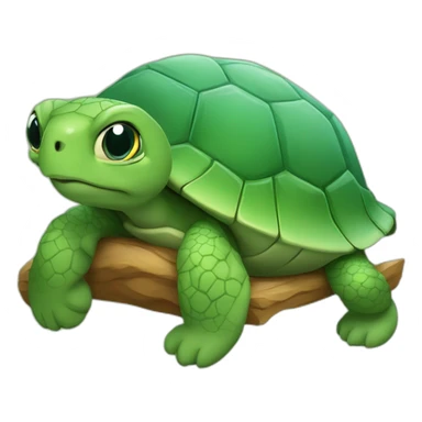 Tortue sur un chat sticker