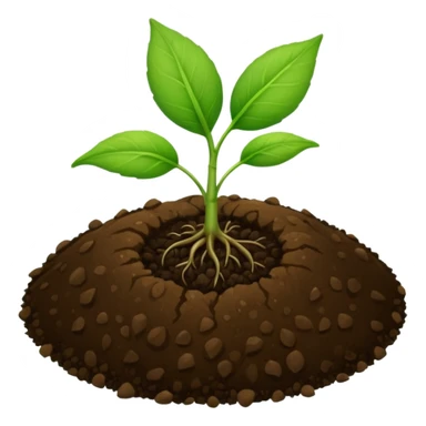 A tiny two leaf seedling coming out of a seed sticker