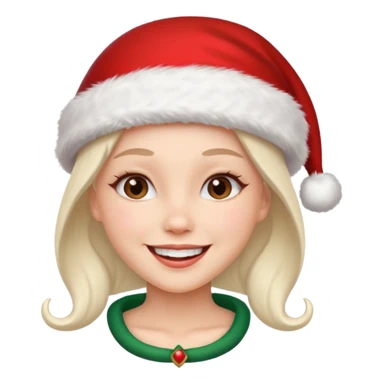 female santa clus sticker