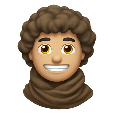 bufanda marrón sticker