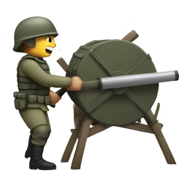 soldiers with battering ram  sticker
