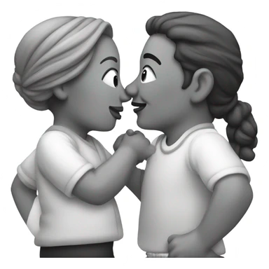 Husband and wife kissing  sticker