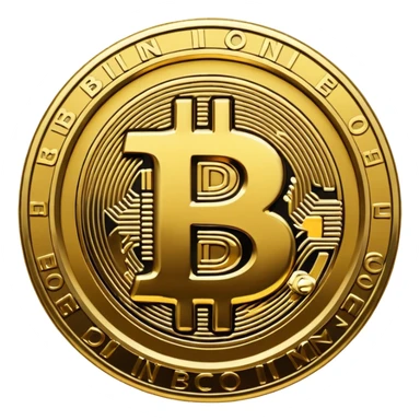 Bitcoin logo sticker