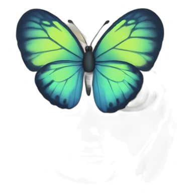 butterflies in the eyes sticker