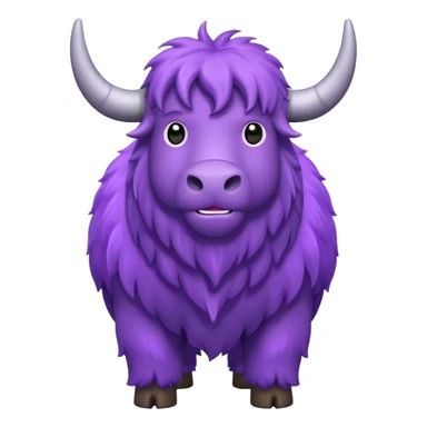 a purple yak sticker