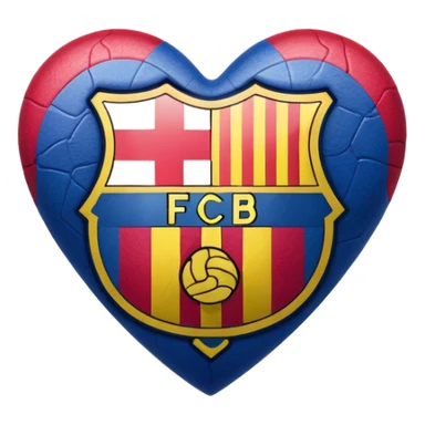 FC Barcelona heart sticker