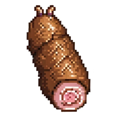 Pixel art ham leg sticker