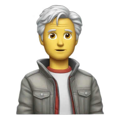 Marty mcfly retour vers le futur sticker