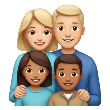 familia de tres sticker