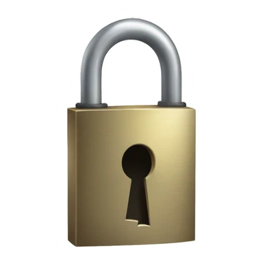 broken padlock sticker