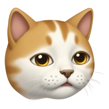 Cat crying on a head sticker