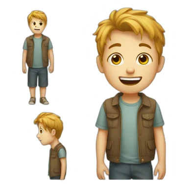 mentally challenged kid sticker