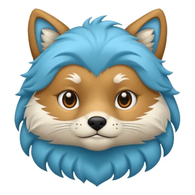 Quiero un zorrito color celeste sticker