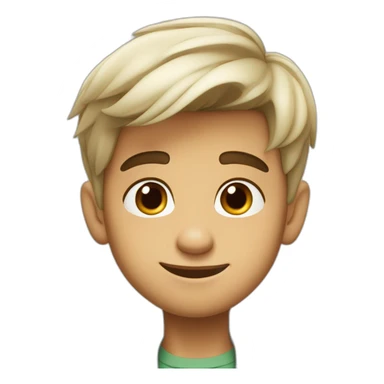 disney pixar poster with a algerian teenage boy with very short gradient hair, brown eyes and long lashes, big nose and he is wear a white jacket sticker