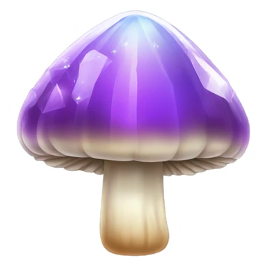 Crystal mushroom sticker