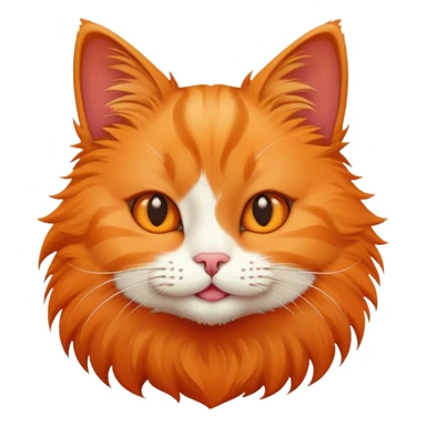 Cat with a satisfying face  sticker