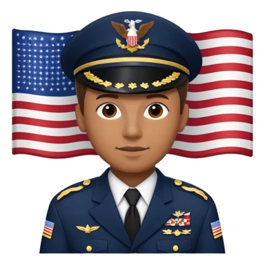 generate a very realistic American navy with flag sticker