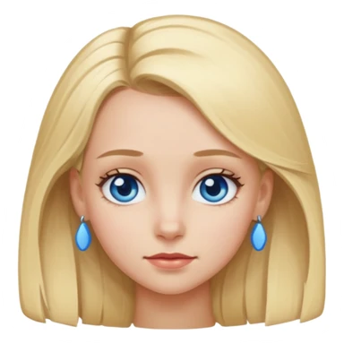 blonde girl, blue eyes with clips in hair and big forehead sticker
