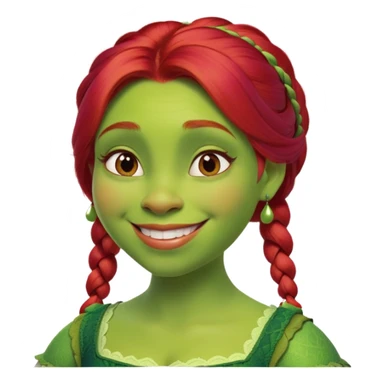 Fiona from Shrek iconic face sticker