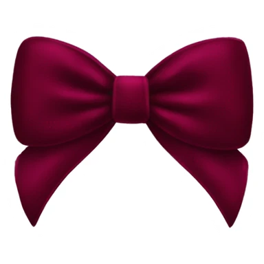 Dark red velvet aesthetic bow sticker