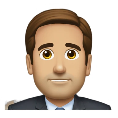 michael scott office mega desk sticker