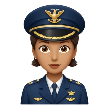 Female navy soldier, old face. sticker