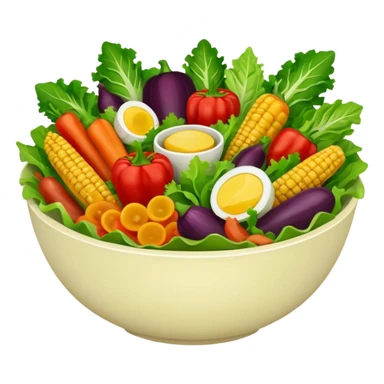BOWL DI INSALATA,  iperrealistico 4k sticker