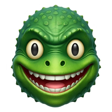 Creature black lagoon smiley face sticker