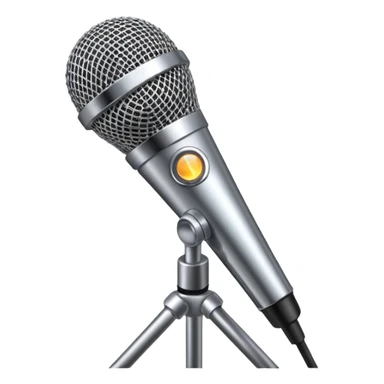 stage spotlight shining on a microphone sticker