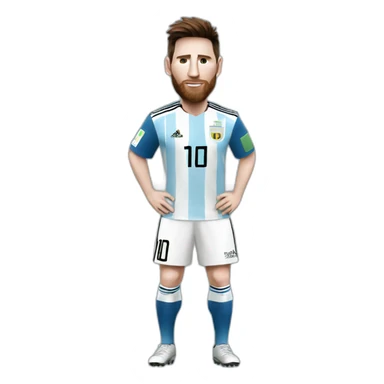 Messi avec la coupe du monde  sticker