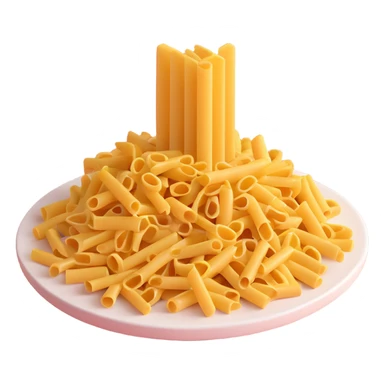 A simple 3D pasta restaurant, minimalist design, clean lines, no additional details sticker